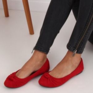 AMERICAN EAGLE ROUND TOE SLIP-ON WOMEN"S SUEDE FLAT